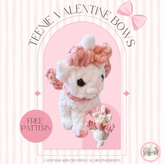 Free Crochet Pattern: Teenie Valentine Bows