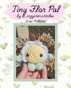Free Crochet Pattern: Tiny Flor Pal Amigurumi