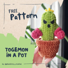 Free Crochet Pattern: Togemon in a Pot