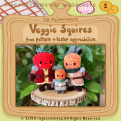 Free Crochet Pattern: Veggie Squires Family