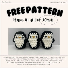 Free Crochet Penguin Pattern: 30-Minute Craft