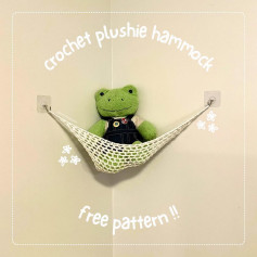 Free Crochet Plushie Hammock Pattern!