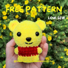 Free Crochet Pooh Bear Pattern: Low-Sew