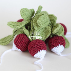 Free Crochet Radish Pattern