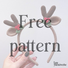 Free Crochet Reindeer Antler Headband Pattern