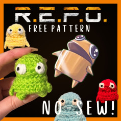 Free Crochet R.E.P.O. Pattern: No-Sew!