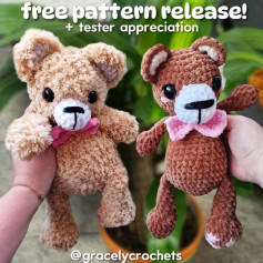 Free Crochet Teddy Bear Pattern Release!