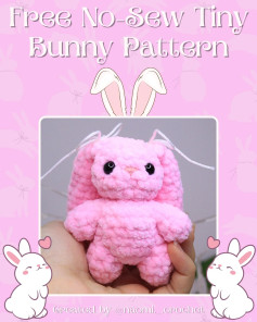 Free Crochet Tiny Bunny Pattern: No-Sew!