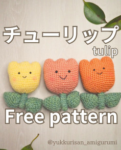 Free Crochet Tulip Pattern: Adorable Amigurumi Flowers!