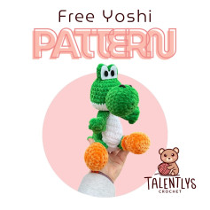 Free Crochet Yoshi Pattern: Amigurumi Toy