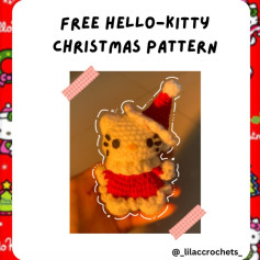 Free Hello Kitty Christmas Crochet Pattern