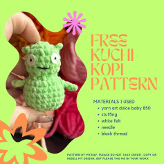 Free Kuci Kopi Crochet Pattern