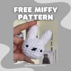 Free Miffy Crochet Keychain Pattern