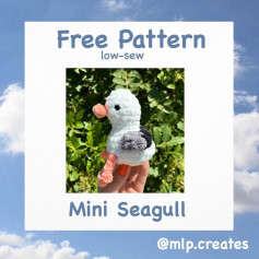 Free Mini Seagull Crochet Pattern: Low-Sew