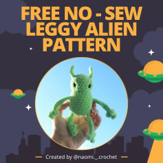 Free No-Sew Leggy Alien Crochet Pattern