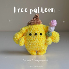 Free Pompompurin Crochet Pattern: No Sew!