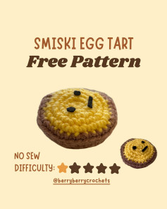 Free Smiki Egg Tart Crochet Pattern