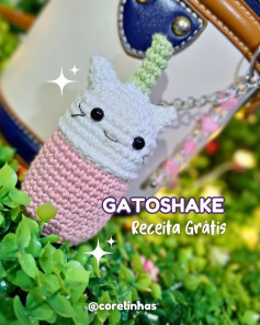GATO SHAKE: Gráfico de crochê grátis