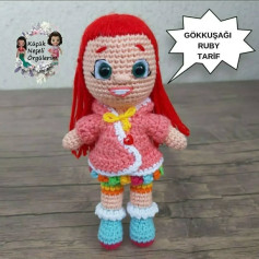 Gökkuşağı Ruby Amigurumi Örgü Şeması