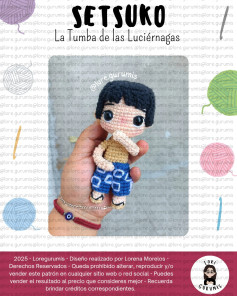 Gráfico Amigurumi de Setsuko de la Tumba de las Luciérnagas