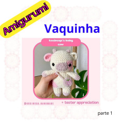 Gráfico Amigurumi: Vaquinha fofinha em crochê!