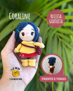Gráfico de Amigurumi Coraline: Receita Grátis!