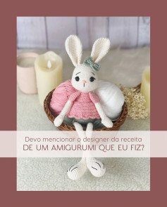 Gráfico de amigurumi de coelhinho