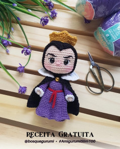 Gráfico de amigurumi grátis: Rainha Má