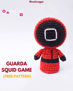 Gráfico de Amigurumi Guarda do Squid Game