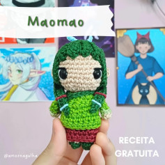 Gráfico de amigurumi Maomao: receita gratuita
