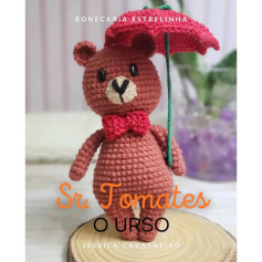 Gráfico de amigurumi: Ursinho com guarda-chuva