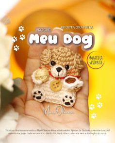 Gráfico de crochê: Adorável Cachorrinho de Crochê