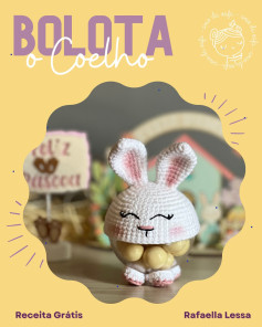 Gráfico de crochê: Bolinha Coelho da Páscoa