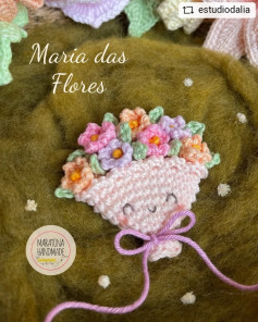 Gráfico de crochê: Bouquet de flores charmoso