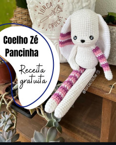 Gráfico de crochê: Coelho Zé Pancinha