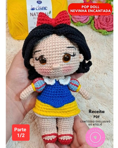 Gráfico de crochê da Branca de Neve