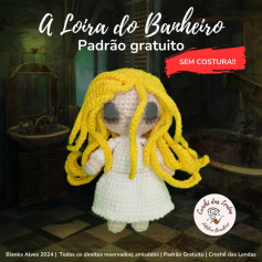 Gráfico de Crochê Grátis: A Loira do Banheiro (Sem Costura!)