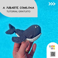 Gráfico de crochê grátis: baleia jubarte