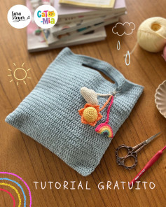Gráfico de Crochê Grátis: Bolsa de Sol e Chuva