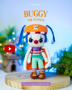 Gráfico de crochê grátis: Buggy, o palhaço