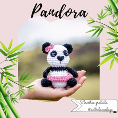 Gráfico de crochê grátis: Panda adorável