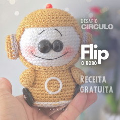 Gráfico de crochê grátis: Robô Flip