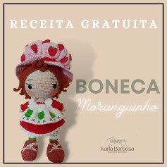 Gráfico de crochê gratuito: Boneca Moranguinho
