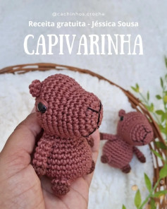 Gráfico de crochê gratuito: Capivara fofa!