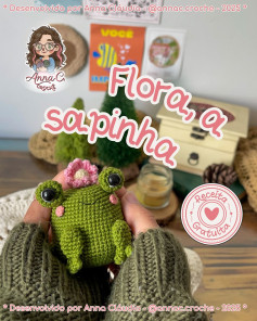 Gráfico de crochê gratuito: Flora, a sapinha