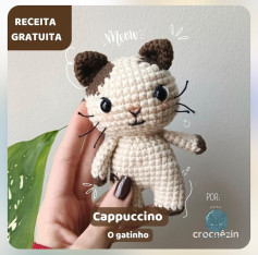 Gráfico de crochê gratuito: Gatinho Cappuccino