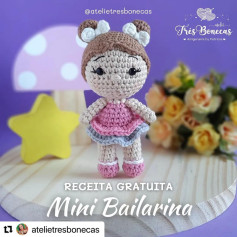 Gráfico de crochê gratuito: Mini Bailarina