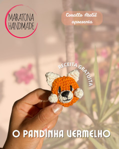 Gráfico de crochê gratuito: Pandinha Vermelho