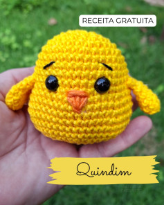 Gráfico de crochê gratuito: Pintinho Quindin