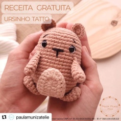 Gráfico de crochê gratuito: Ursinho Tatto